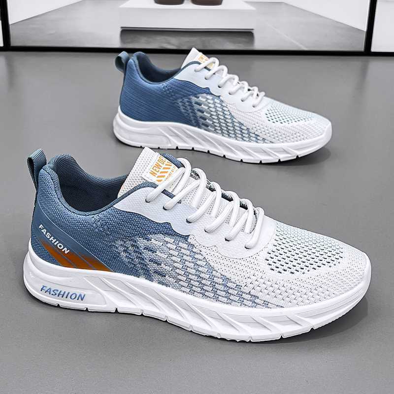 VFASION Giày thể thao nam lưới Flyknit thoáng khí Siêu nhẹ để chạy