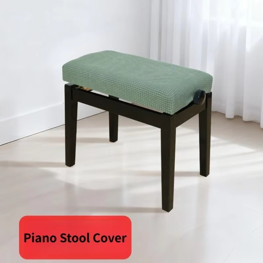 ZALARO Elastic Piano Stool Cover Jacquard Dustproof Bench Protector Cover Universal Anti-dust Chair Cover For Home Makeup Stool Covers