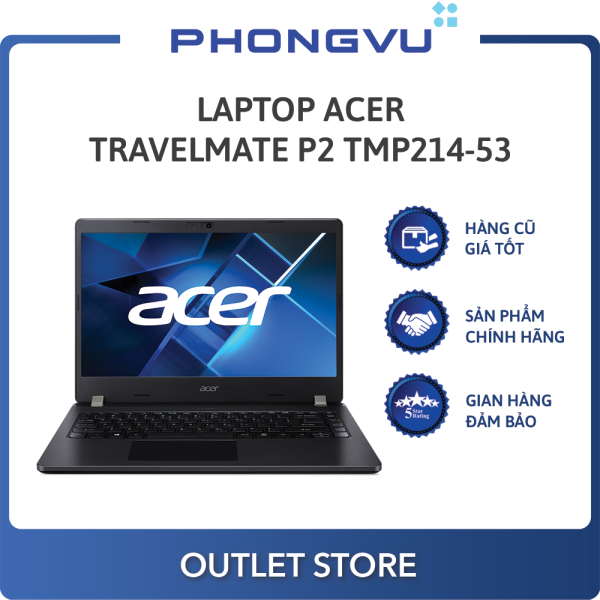 Laptop Acer TravelMate P2 TMP214-53-5571 (NX.VPNSV.01V) (i5-1135G7) (Đen) - Laptop cũ