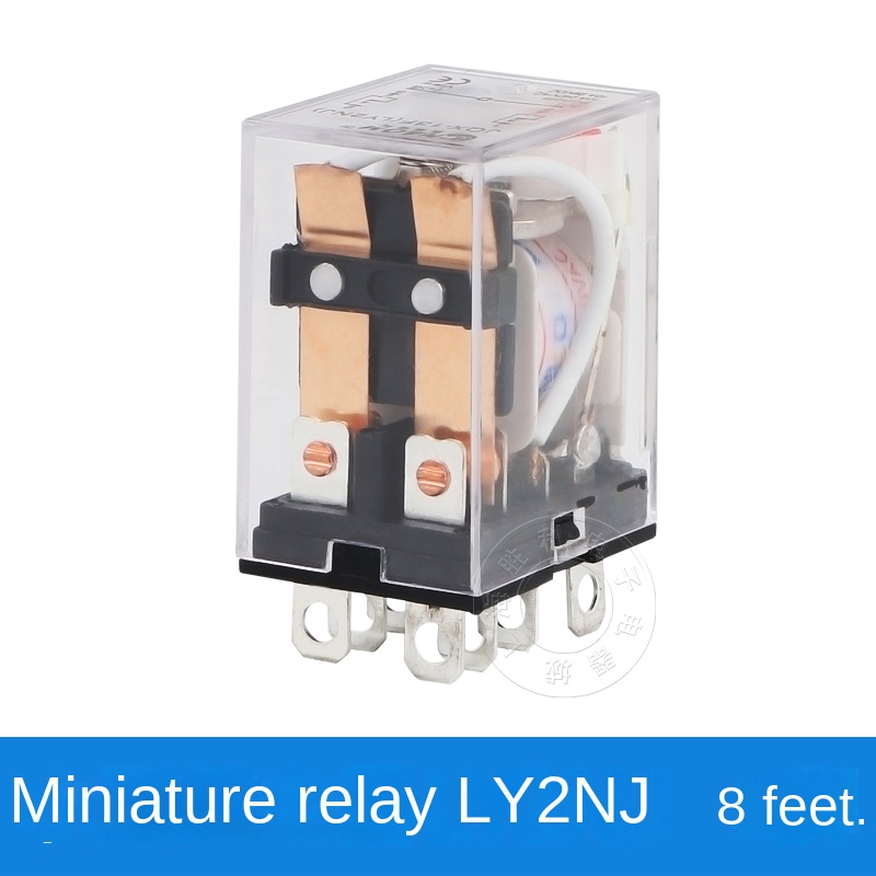 Rơ-le Trung Gian CNAOM LY2NJ (HH62P), LY3NJ (HH63P), LY4NJ (HH64P) | 12V, 24V, 220V | Có Đèn | Tùy Chọn Đế | Hàng Chính Hãng - LY2NJ (HH62P) - AC220V