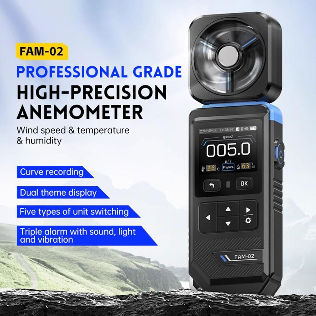 Handheld Wind Meter Airflows Meter Digital Anemometer Pocket Size Wind Speed Gauge with Audible Visual Vibration Alarm Giá 921,000 Đồng*Miễn phí vận chuyển