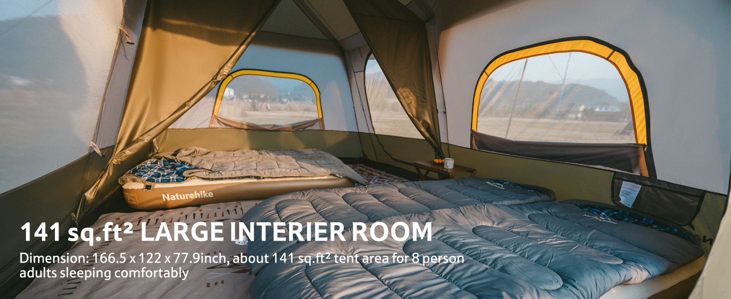 8 person camping tent