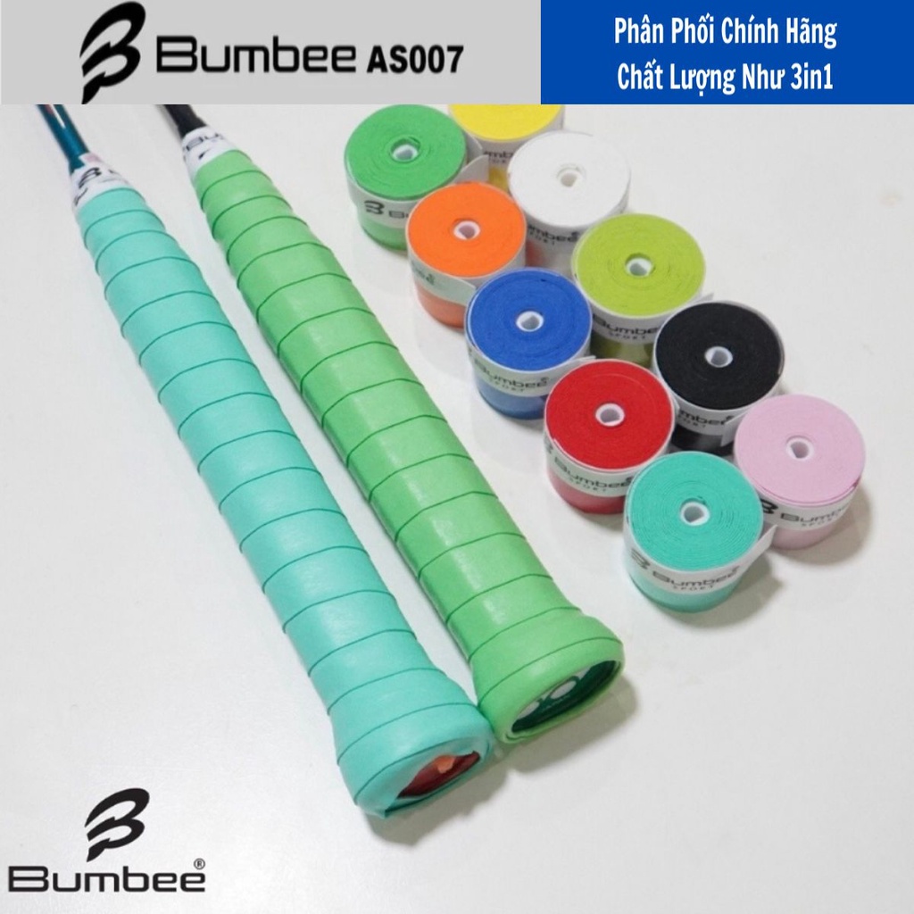 Quấn vợt cầu lông Bumbee AS007, Cuốn cán vợt chống trơn tương đương Yonex 3in1