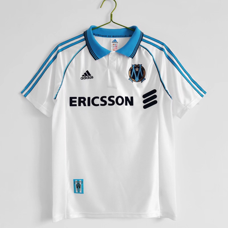 Áo Bóng Đá Ngắn Tay Đội Tuyển Marseille Mùa Giải 1998 / 99 S-XXL