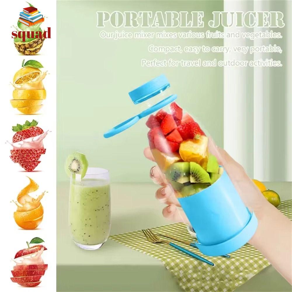 SQUAD Có thể sạc lại Máy ép trái cây điện 420ML Cầm tay Máy xay trái cây điện Thực tế Hoạt động không dây Máy làm sinh tố Trái cây
