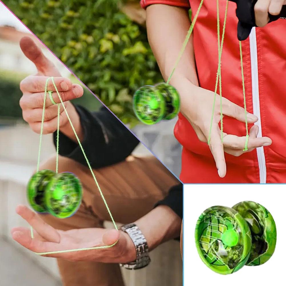 Magic Yoyo Ball Toy Creative Funny Spinning Top Yo Ball Boy Yo For Children's Toy W7O3