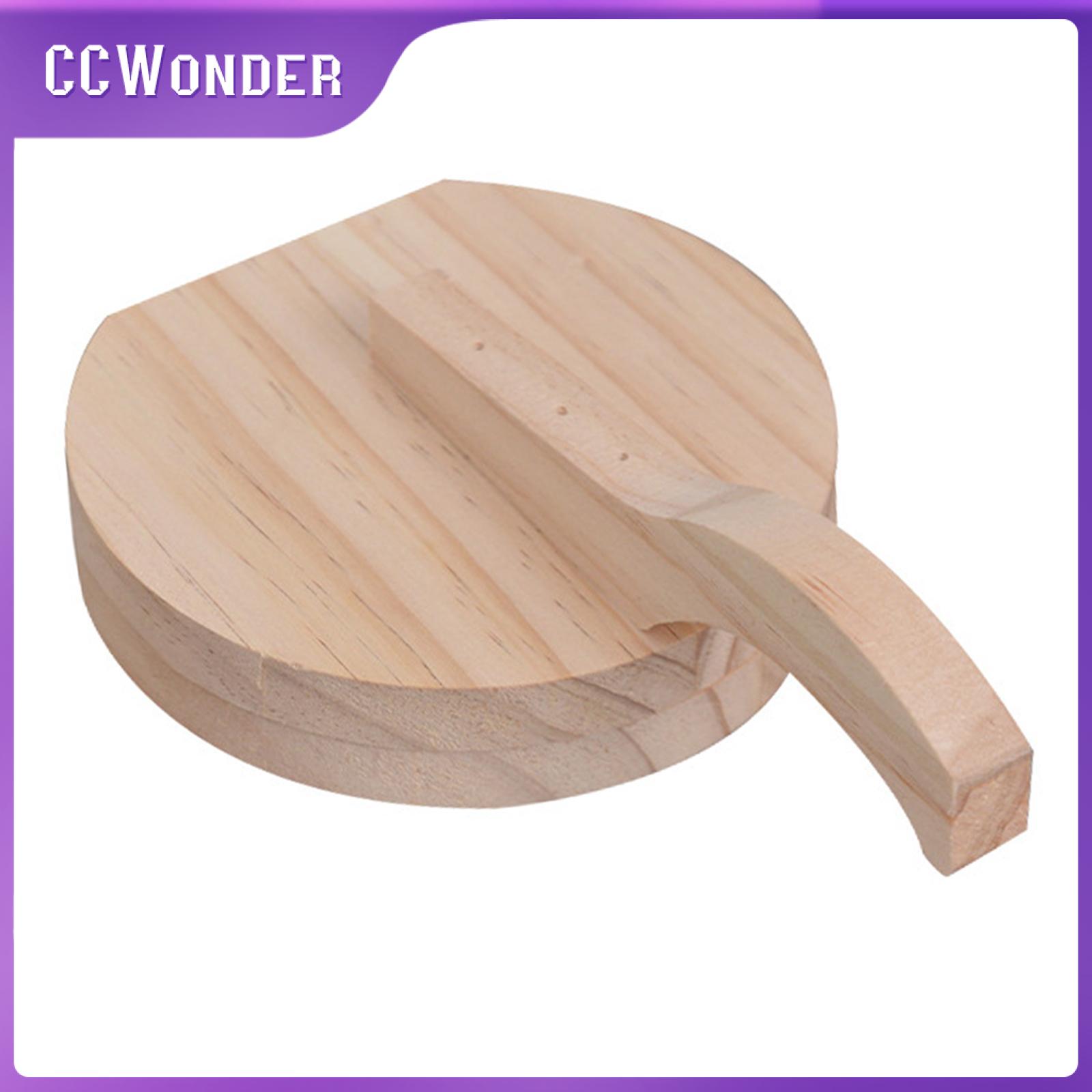 Ccwonder Máy ép bánh Tortilla bằng gỗ máy ép bột dụng cụ nhà bếp tiết kiệm lao động tiện dụng cho bá