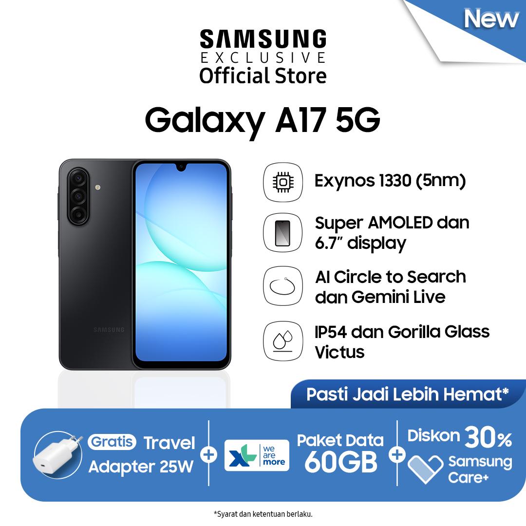 Samsung Galaxy A17 5g 8/128Gb - Black | Ai Smartphone | Exynos 1330 Processor Harga  3,599,000 Ringgit*Penghantaran Percuma