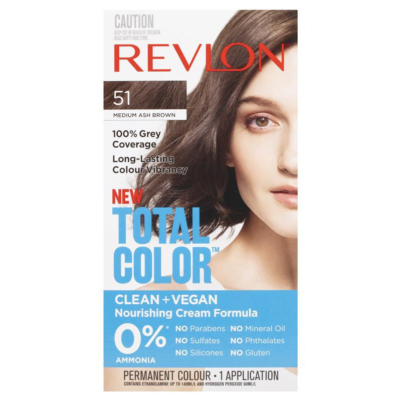 Thuốc nhuộm tóc phủ bạc Revlon Total Color 51 Medium Ash Brown