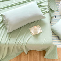 Alls Wonderland Solid Color Flat Bedsheet Washed Cotton Hotel Bedsheet Grey Blue Beige Flatsheet Single/Queen/King