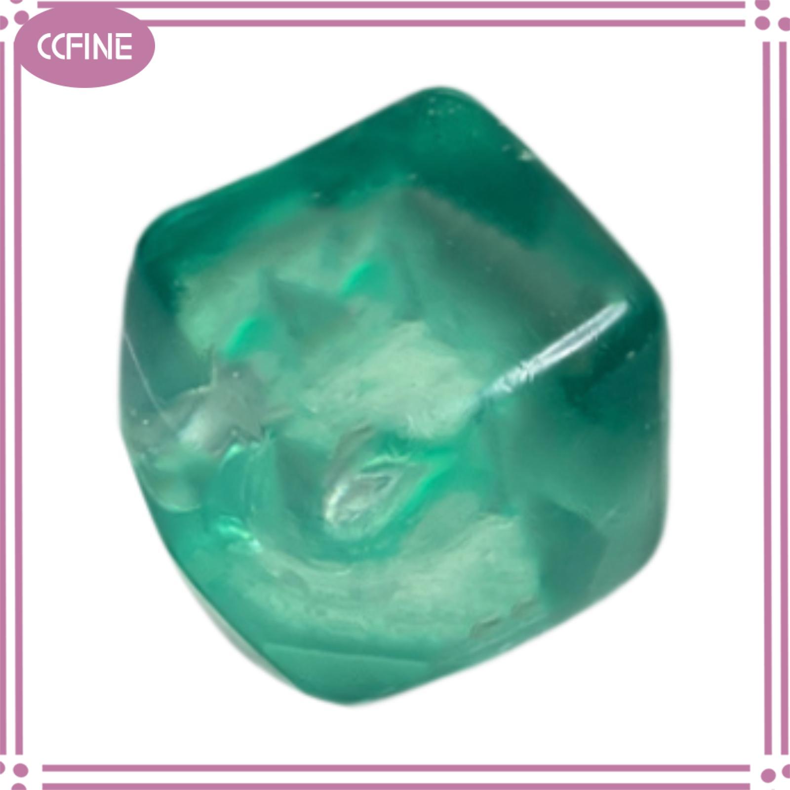 Ccfine khối đá lập phương Đồ chơi bóp yên tĩnh mềm Fidget đồ chơi cảm giác màu xanh lá cây
