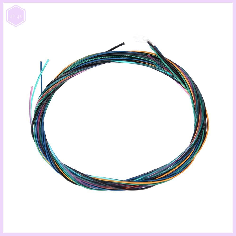 WFYW 6Pcs ​ Cuộn dây hợp  đồng tráng Dây đàn guitar ​ Nylon Mercer hóa Âm nhạc dân gian ​ Dây màu cổ điển Có màu sắc Kích thước đa dạng ​ ​ Dây nylon màu sắc ​ Dành cho đàn guitar cổ điển