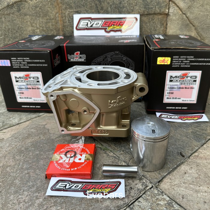 PROMO- BLOK MOTO1 NINJA R & RR 59MM PEN 15 -D&L SHOP7 Harga  6,082,800 rupiah*Gratis Ongkir