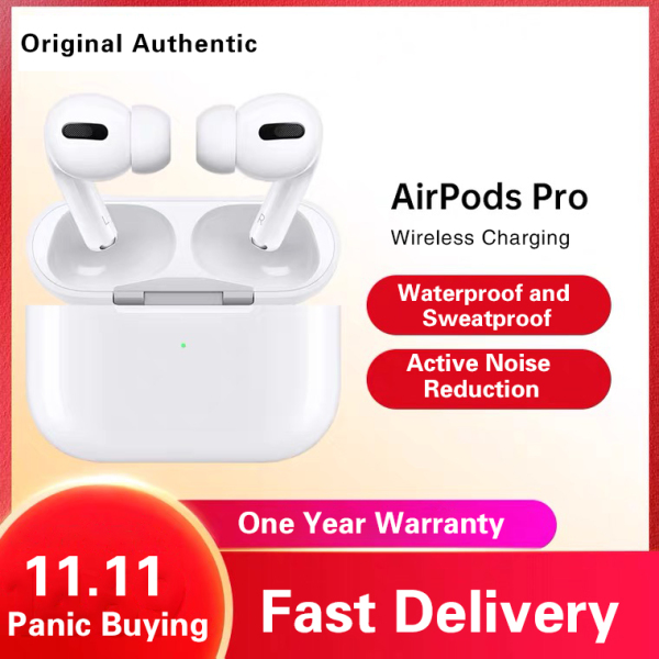 [Free Shipping] Apple AirPods Pro Original Authentic Wireless Εarphone with Wireless Charging Case Bluetooth headset Singapore