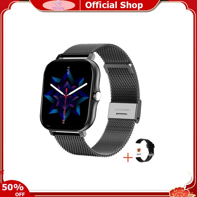 TEQIN toy new Y13 Smart Watch Sleeping Heart Rate Blood Oxygen Blood Pressure Monitor IP67 Waterproof Fitness Watch With 1.69” TFT Screen For Smart Phones Tablet Laptop PC ราคา 321 บาท*ส่งฟรี