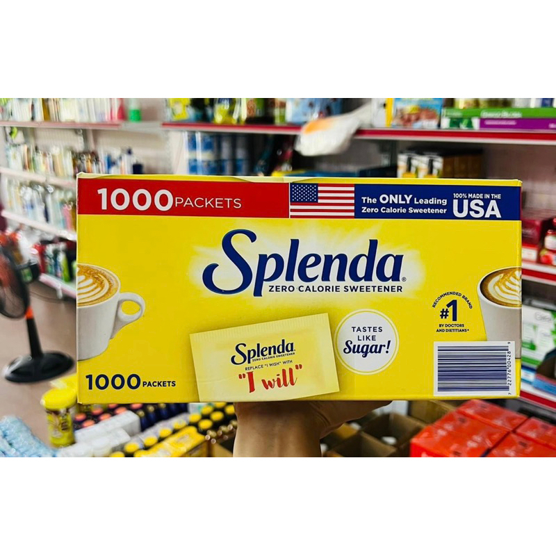 Đường ăn kiêng giảm cân Splenda/ Stevia (nấu ăn, làm bánh keto, das) – SPLENDA® No Calorie Sweetener, dạng gói rời là một cách tuyệt vời để làm ngọt nước giải khát và có thể rải trên ngũ cốc, trái cây tươi, và nhiều hơn nữa.