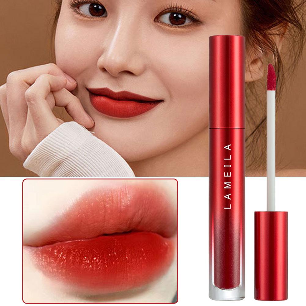 Giữ sống son kem mềm mại Son kem lì son kem Lipgloss lâu nước không thấm dài M3R0
