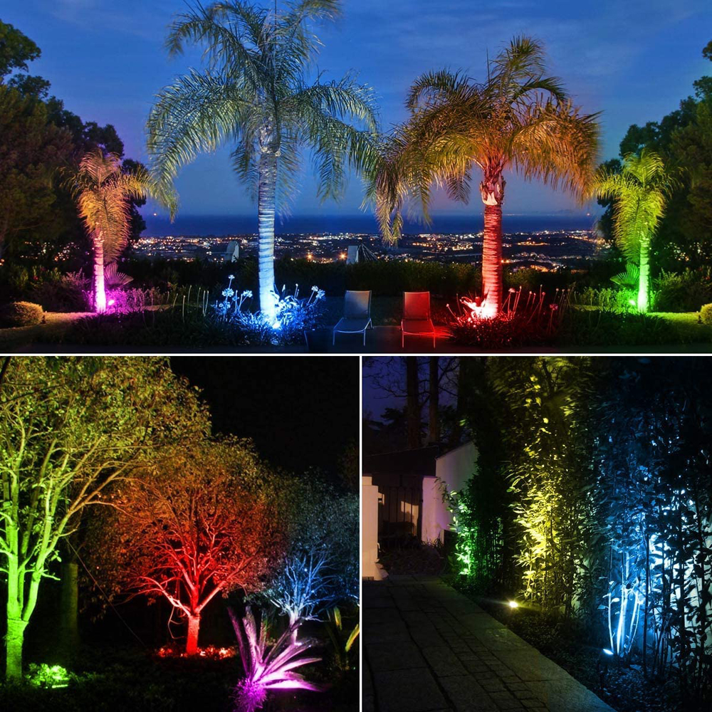 12W Low Voltage Landscape Lighting RGB LED Landscape Lights Waterproof  Spotlight Garden Patio Decorative Lamp for Outdoor Indoor Lazada PH
