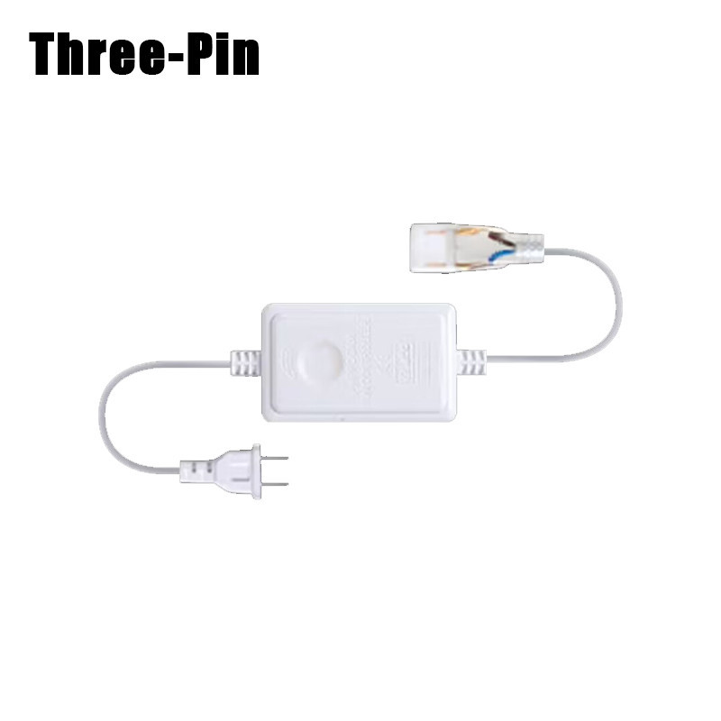 220V Power Plug For LED Strip Waterproof Power Supply Adapter Cable Suitable For 1-50 Meters