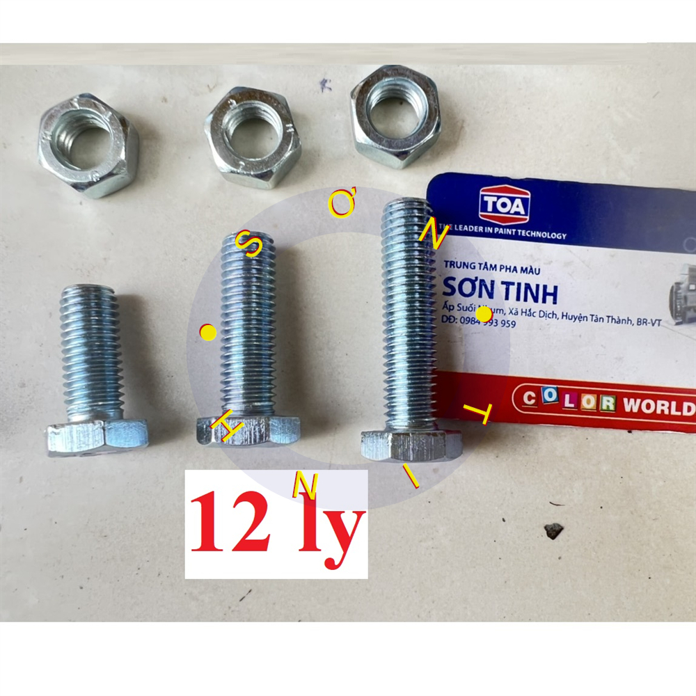 1 con bù long + con tán M12 (12ly) bulong tán bộ