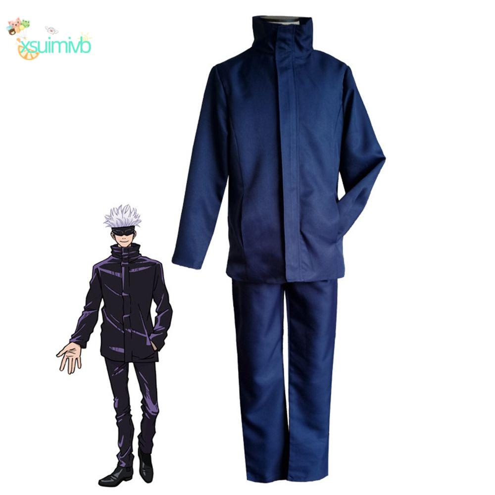 XSUIMI For Women Men Blue Uniform Coat Blue Men School Uniform Gojo Satoru