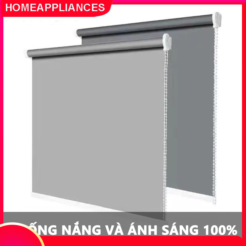 Rèm cuốn chống nắng rèm cuốn loại dày cản sáng 100% cản nhiệt che nắng cửa sổ phòng ngủ khách vách kính văn phòng