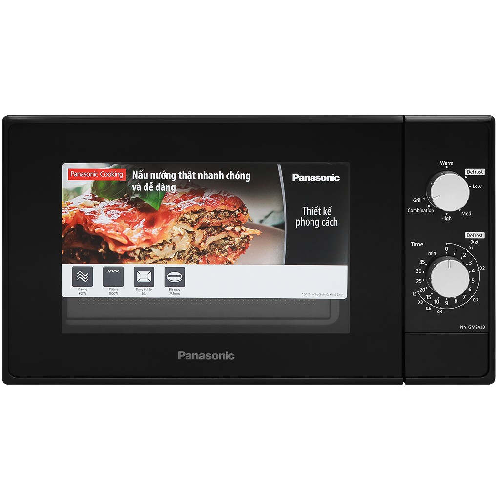 Lò Vi Sóng có nướng Panasonic NN-GM24JBYUE 20L- Hàng chính hãng