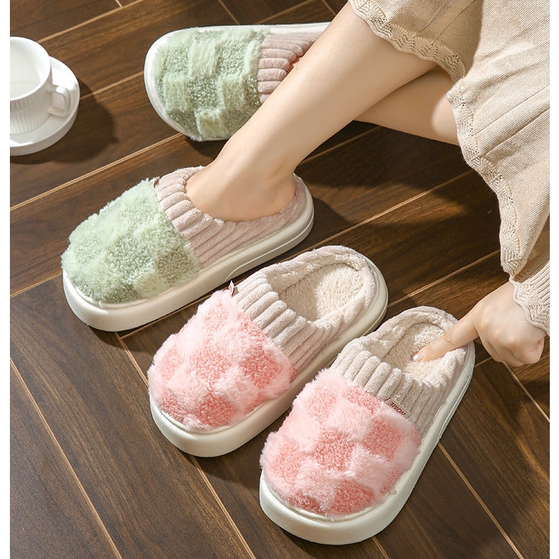 Women's Winter Slippers Soft Soles Cotton Fabric New T-098