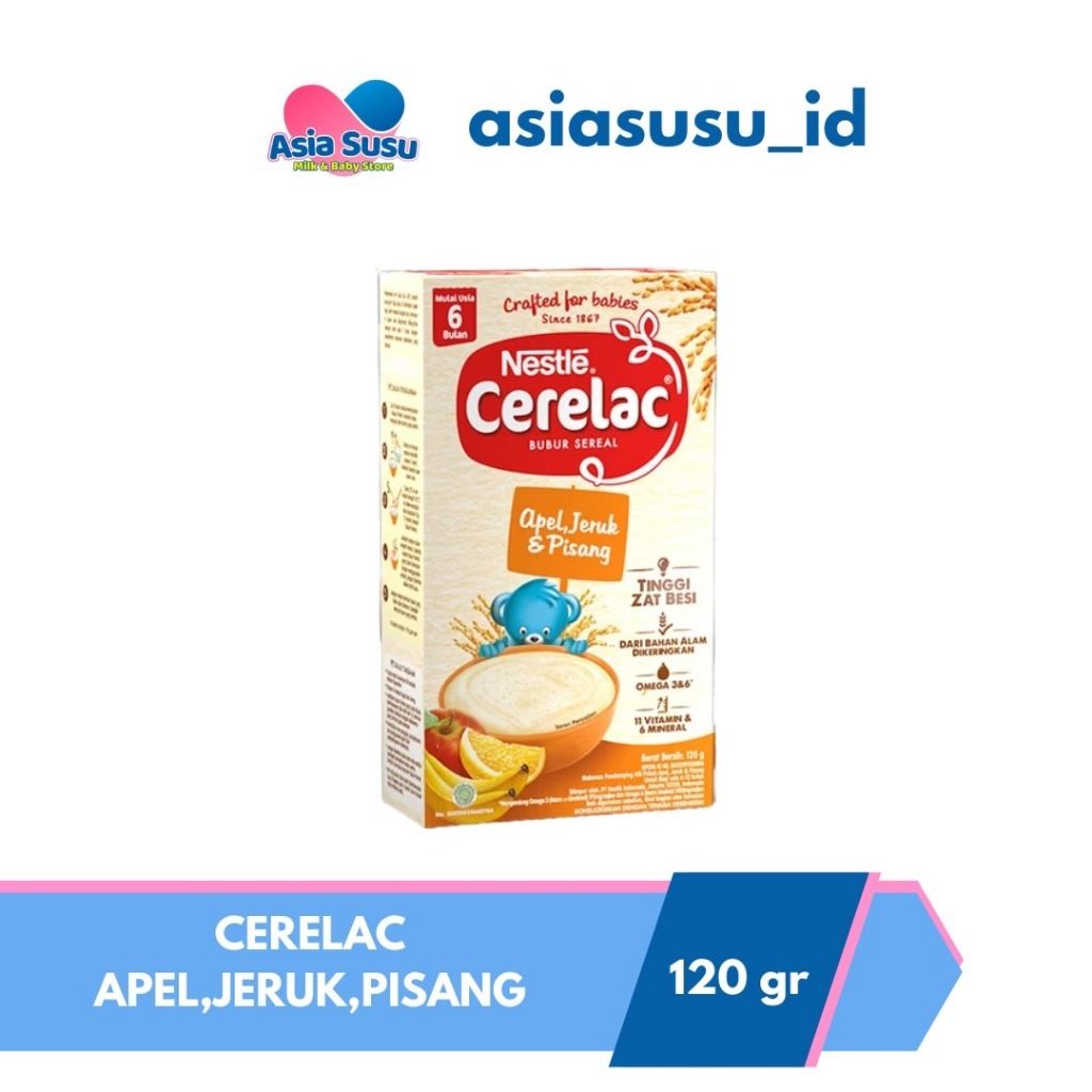 NESTLE CERELAC BBR BAYI/homestyle bbr mpasi 6 bulan NESTLE CERELAC BBR BAYI 120g/8+BBR TIM CERELAC