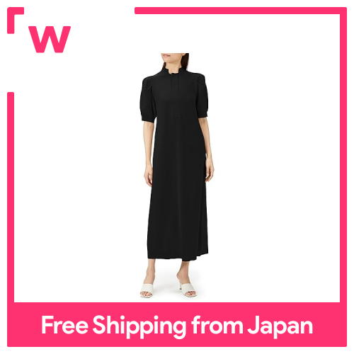 [MY THROWE] Washable Voluminous Sleeve Dress MWNO224005 Women's BLK F