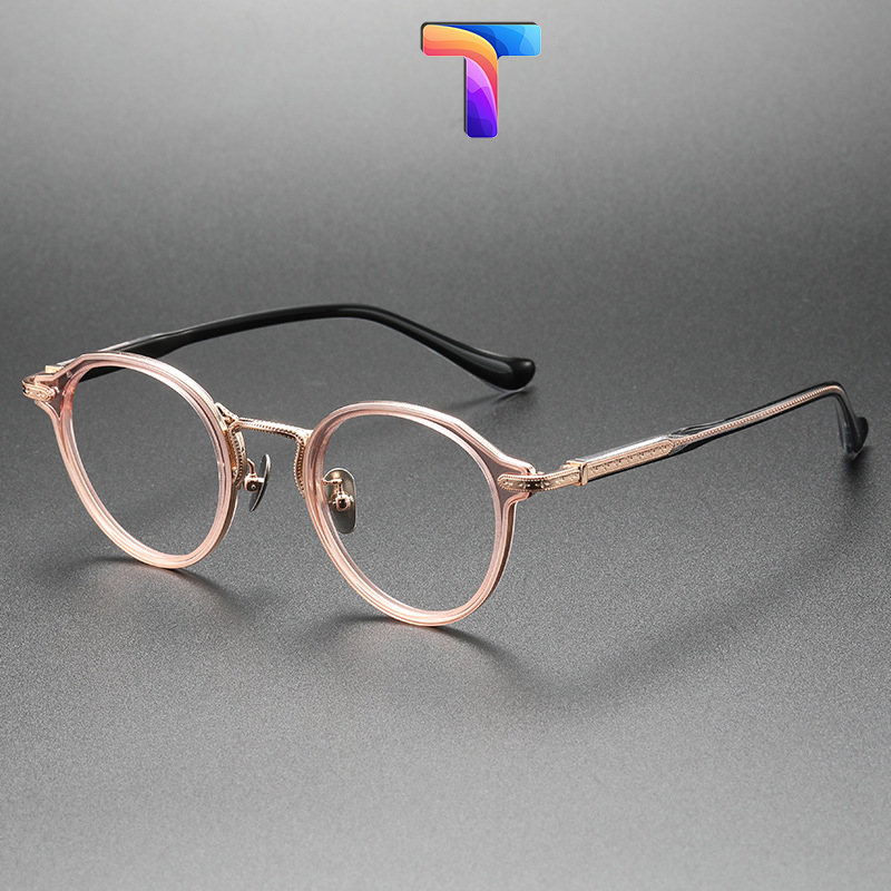 Gọng mắt kính tròn cao cấp Titanium nam nữ Chrome Hearts BRAGILE
