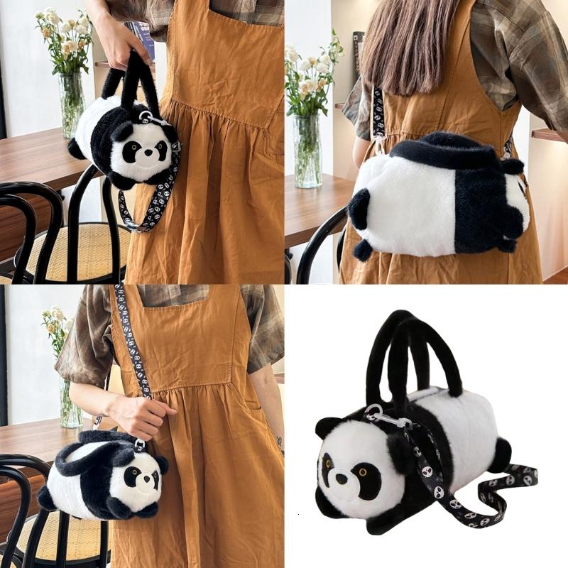 Túi xách hình động vật Lông Túi Đeo Vải bằng vải bông với dây đeo vai có thể tháo rời bé đeo chéo ch