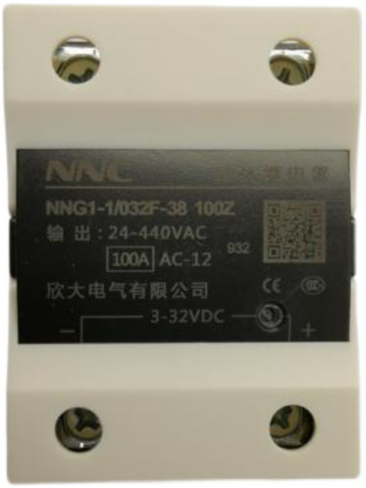 Rơ-le Trạng Thái Rắn NNG1-1/032F-38 40A XinDa - | tùy chọn 10A-100A, DC-AC, Điều Khiển Tải Lớn Công Nghiệp, RELAY SSR