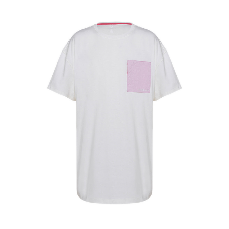 Áo Thun Converse Pocket T-Shirt Womens Dress - Converse Egret