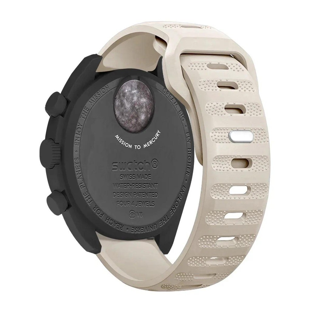 20Mm Dây đeo Silicon Nhanh Chóng Phát Hành Vòng tay thể thao Tương Thích Cho Omega X Swatch Doanh Moonswatch Cho Samsung Galaxy Đồng Hồ 6 5 4