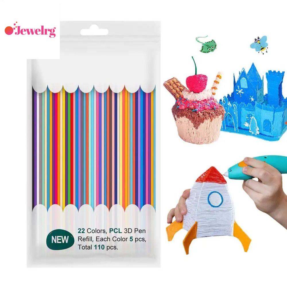 JEWELRG Bút vẽ Filament bút in 3D Chất liệu PCL Nhiệt độ thấp Đầu thay thế bút 3D Thiết bị điện tử v