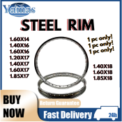 Heavy Duty Motorcycle Steel Rim, Various Sizes - 1PC