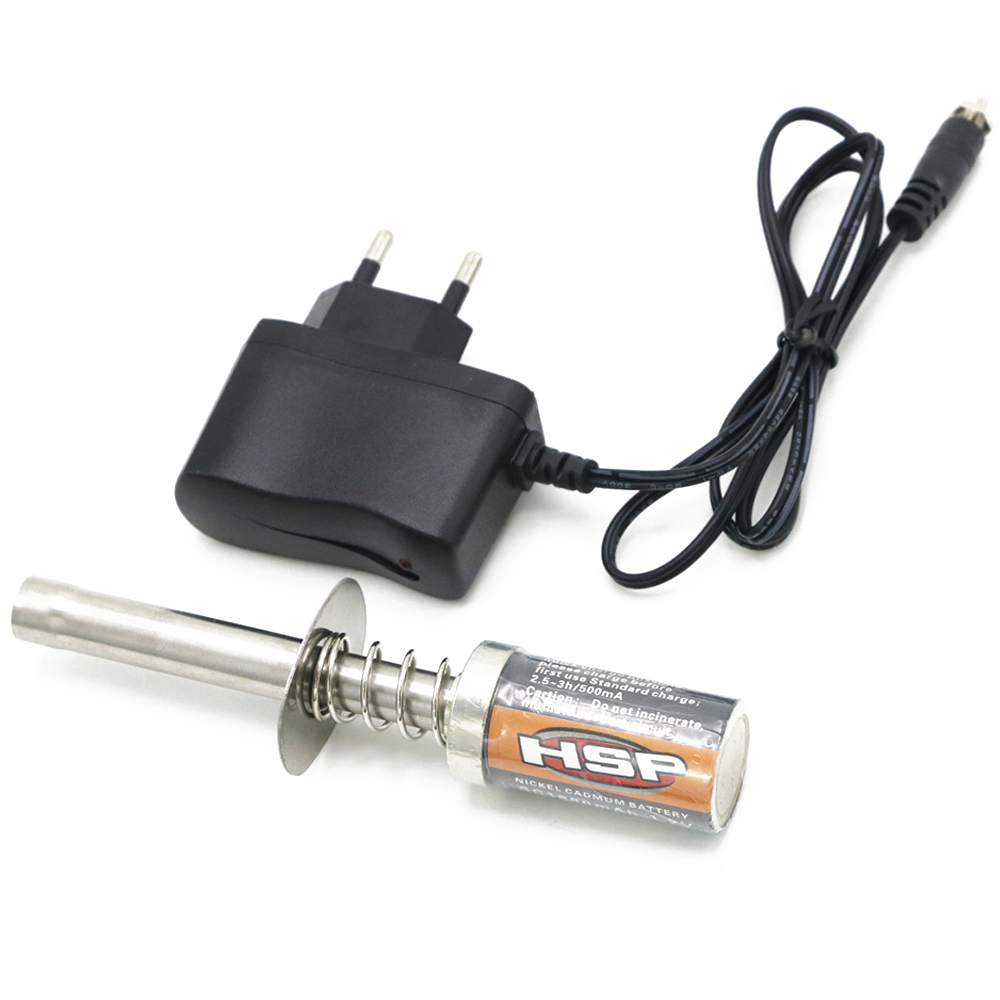Hsp 80101 xe Nitro Máy chạy bằng xăng Glow Starter 1.2V 1800mAh/3600mAh có thể sạc lại igniter cho k