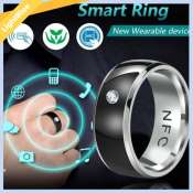 Stainless Steel NFC Smart Ring for Android Phones - LIGHTBLUE BEAUTY