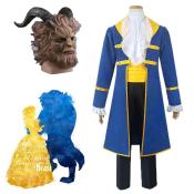"Beast Prince Adam Cosplay Costume for Halloween Party"