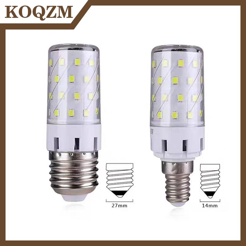 【KOQZM Home Styling】 โคมไฟข้าวโพด LED 12W แข็งแกร่ง3000K 6000K ที่วางโคมไฟ E14 E27บ้านแสงไฟฉุกเฉิน Bombillas Home ราคา 51 บาท*ส่งฟรี