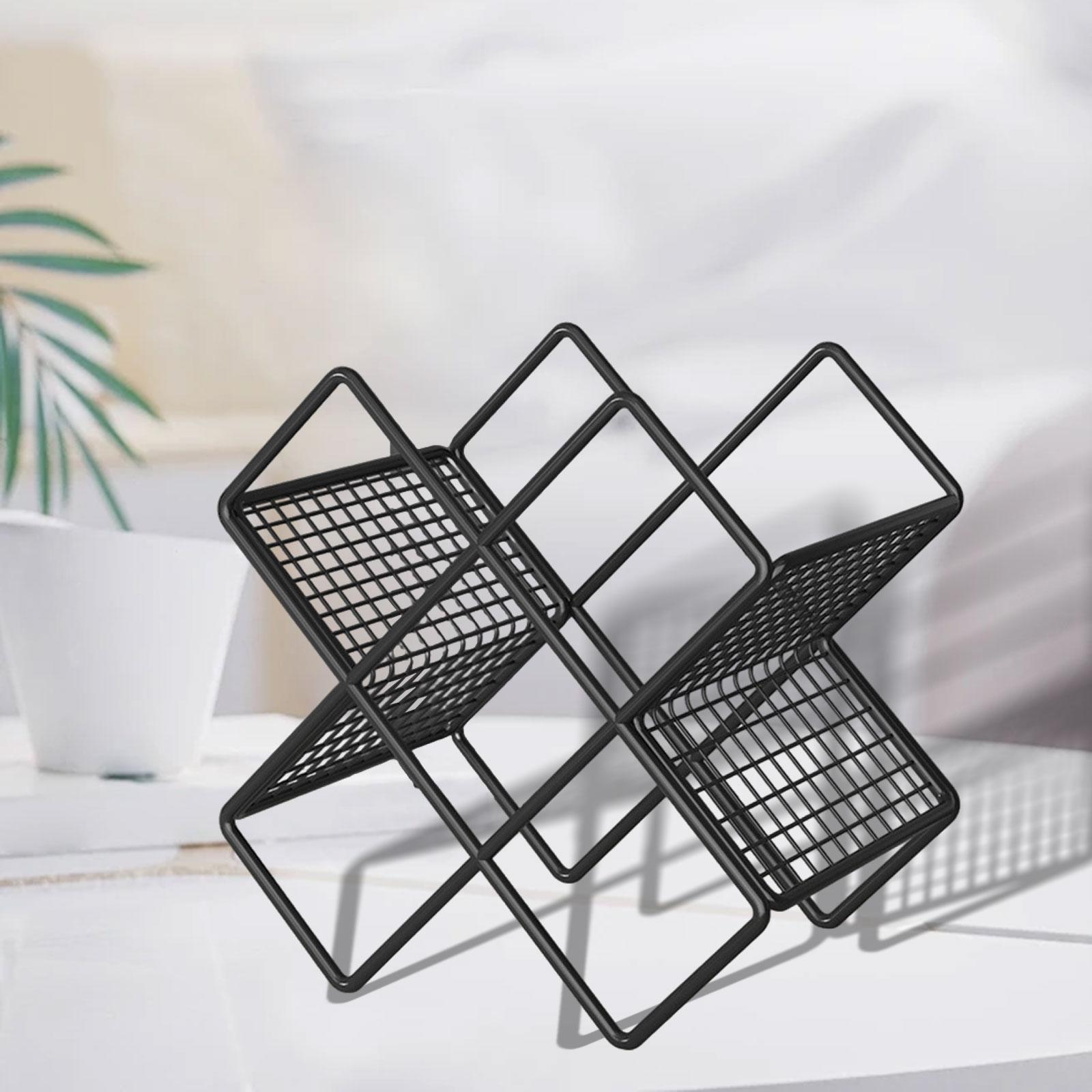 Zyplanet Giá rượu Tabletop rượu vang đỏ Giá trưng bày đèn hình bình rượu giá lưu trữ ngăn đựng chai rượu vang đỏ đèn hình bình rượu chủ cho phòng đựng thức ăn phòng ăn tủ khách sạn