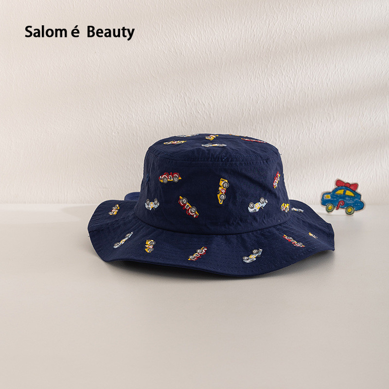 New Children's Fisherman Hat Cartoon Embroidered Animal Quick drying Baby Protective Neck Outdoor Climbing Korean Sunscreen Adjustable Fishing ราคา  157 บาท*ส่งฟรี