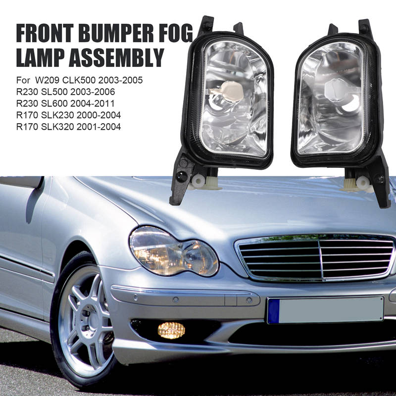 6x Front Fog Lght ABS Fog lamps cover For Benz W204 C Class C180 C300