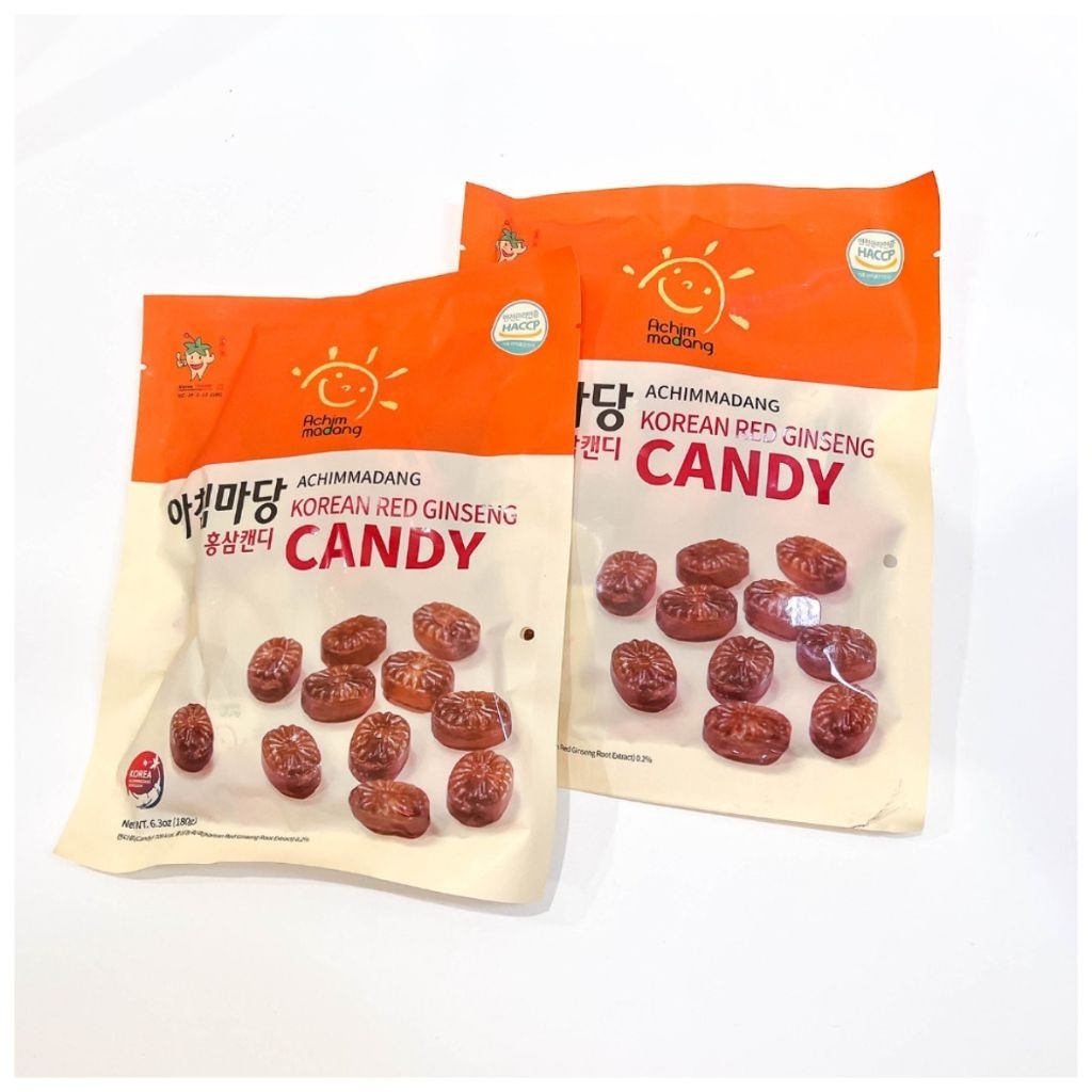 Kẹo Nhân Sâm Đỏ Hàn Quốc Achimadang Korean Red Gingseng Candy Gói 300gr