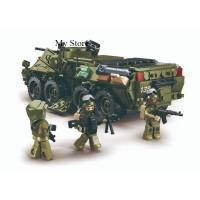 Sluban Model Bricks- BTR80AS Infantry Fighting Vehicle  2in1 M38-B1251