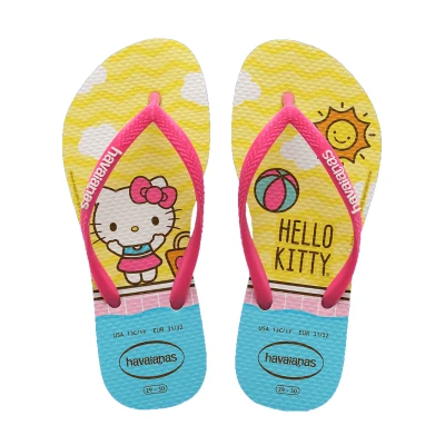 [BY SCHUMART] Havaianas Kids Slim Hello Kitty White