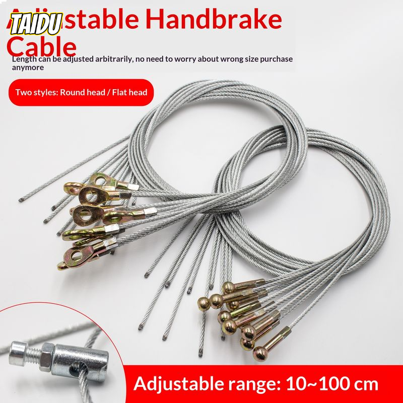 TAIDU Adjustable Brake Cable for Electric Tricycle, Round and Flat Head Types, 10-100cm Length Adjustable Giá 22,000 Đồng*Miễn phí vận chuyển