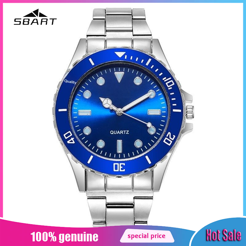 Men's Fashion Quartz Watch with Luminous Dial and Steel Strap ราคา 98 บาท*ส่งฟรี