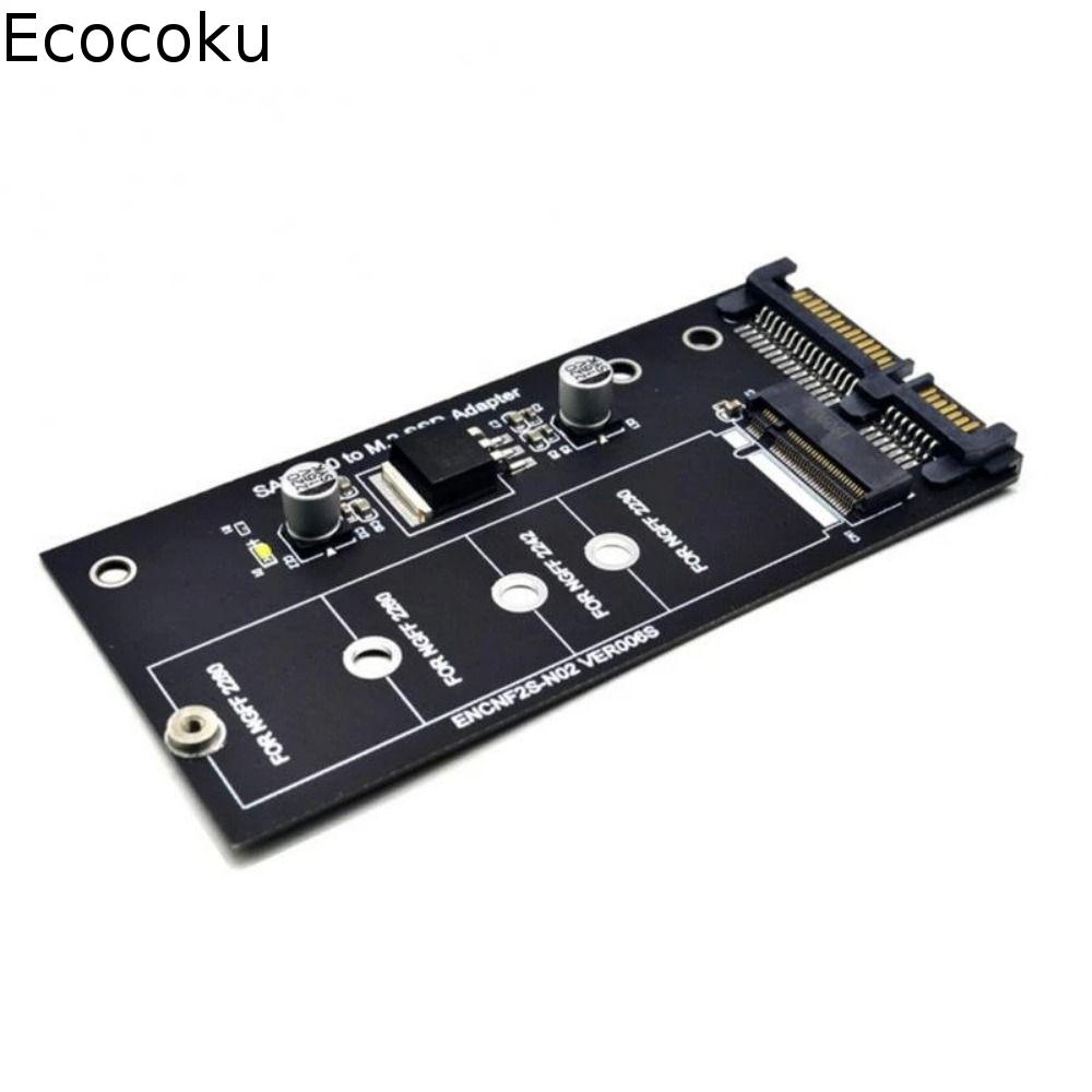 Ổ cứng máy tính SSD HDD ECOCOKU Phụ kiện máy tính Thêm thẻ Bộ chuyển đổi NGFF Ổ đĩa thể rắn Bộ chuyển đổi B-M SSD Thẻ Bộ chuyển đổi Bộ chuyển đổi M2 sang SATA3 Khóa M2.SSD tiêu chuẩn Hỗ trợ SATA Giá 90,000 Đồng*Miễn phí vận chuyển